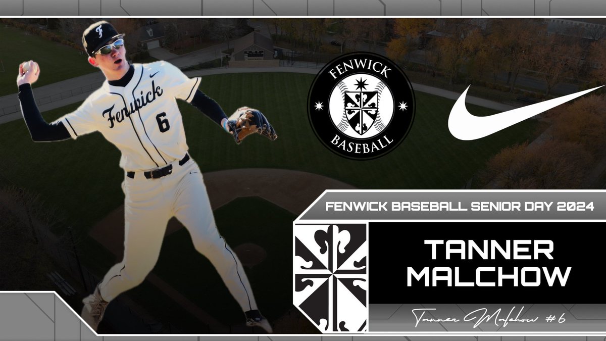 baseballfriars's tweet photo. As we approach Senior Day on May 2nd, Fenwick Baseball would like to recognize starting 3B Tanner Malchow! Tanner will be attending the University of Iowa next year! Fenwick will play St. Francis at the Priory at 4:45 pm. #FenwickBaseball #Family https://t.co/kyel6BuFmq