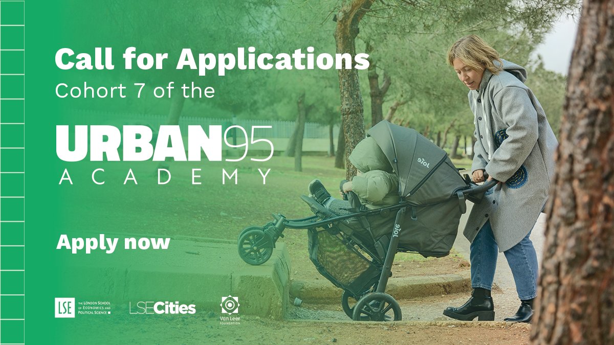 Start designing cities that work for everyone! The Urban95 Academy is a fully-funded executive education programme for municipal leaders to learn & develop strategies to make cities better for babies, toddlers and their caregivers. Apply to join🔽 urban95academy.org