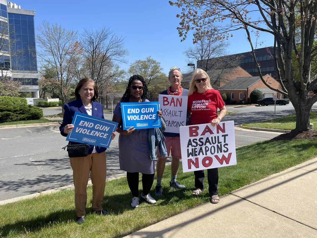 Yesterday, I was honored to join gun safety advocates and Tom Mauser, father of Daniel Mauser—one of twelve children killed at Columbine HS—in front of NRA HQ in Fairfax. 4/20 is the 25th anniversary of the tragedy and yet we’ve made little progress in protecting our children.