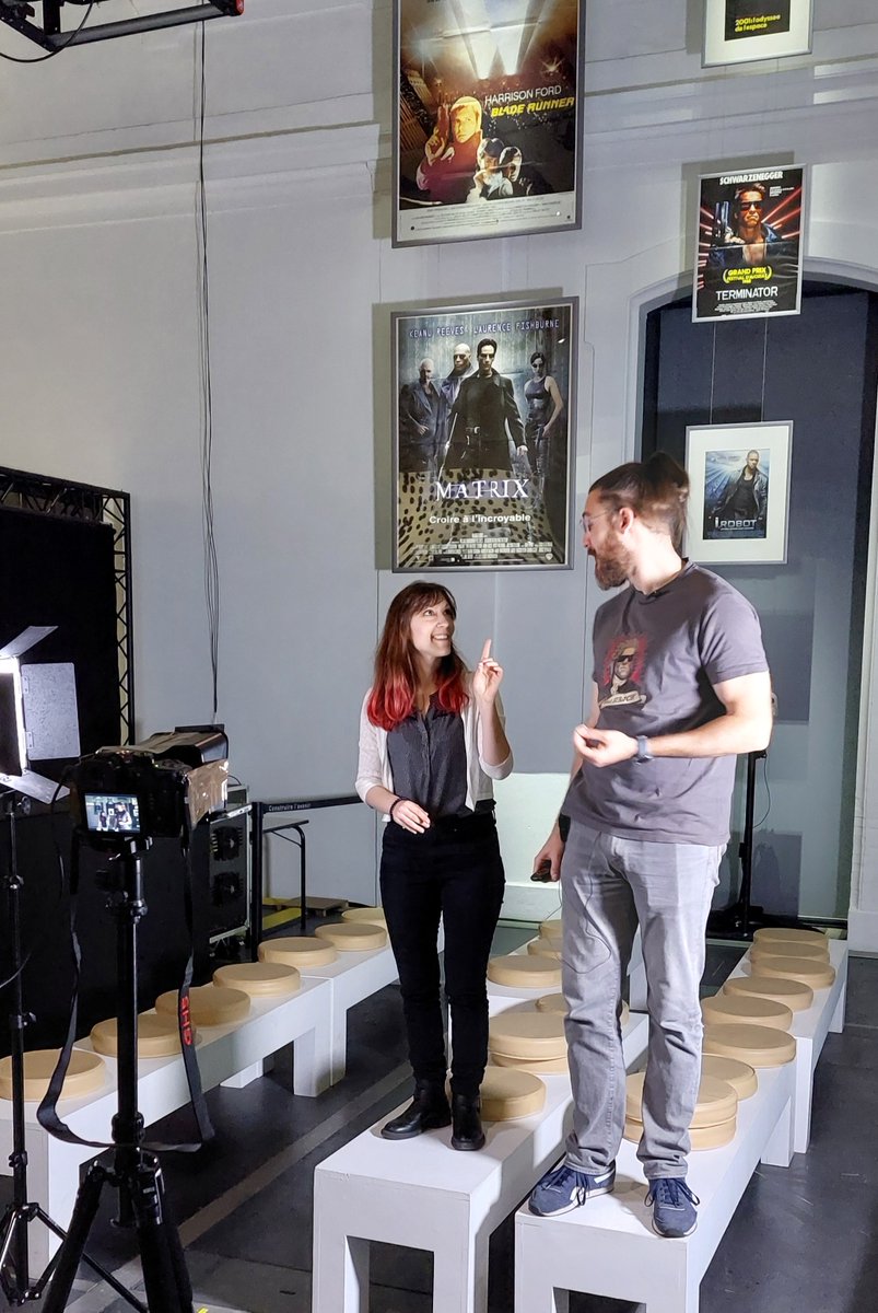 AvidesR's tweet image. 🎥Petit aperçu des coulisses du tournage des prochaines vidéos coproduites par @MondesSociaux et le @QuaiDesSavoirs dans l'expo #IADoubleJe !
Rendez-vous en juin et septembre pour découvrir le résultat !