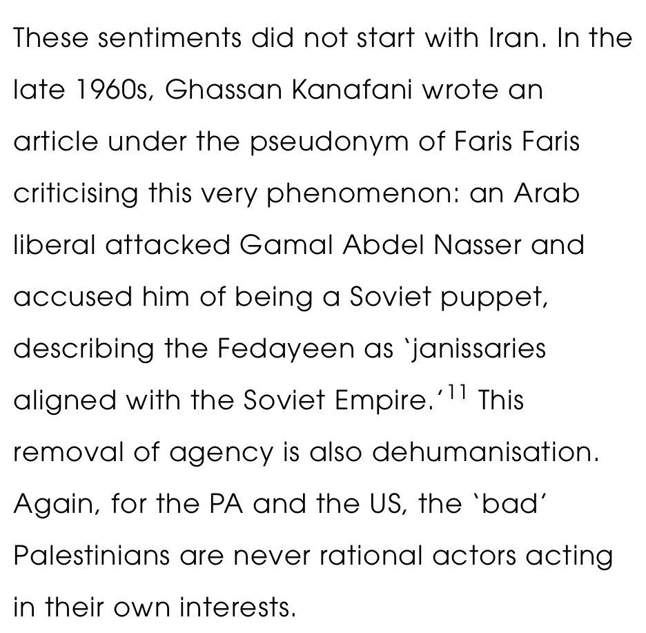 Something I wrote about the inherent removal of Palestinian agency by portraying factions like Hamas and PIJ as Iranian proxies.