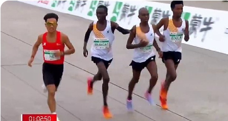 Pre-determined race: An investigation has been launched into the Beijing half-marathon after the leaders appeared to slow down to allow Chinese athlete He Jie to win the race. 📌 Footage from Sunday's event showed Kenyan runner Willy Mnangat looking toward Jie and pointing to the…