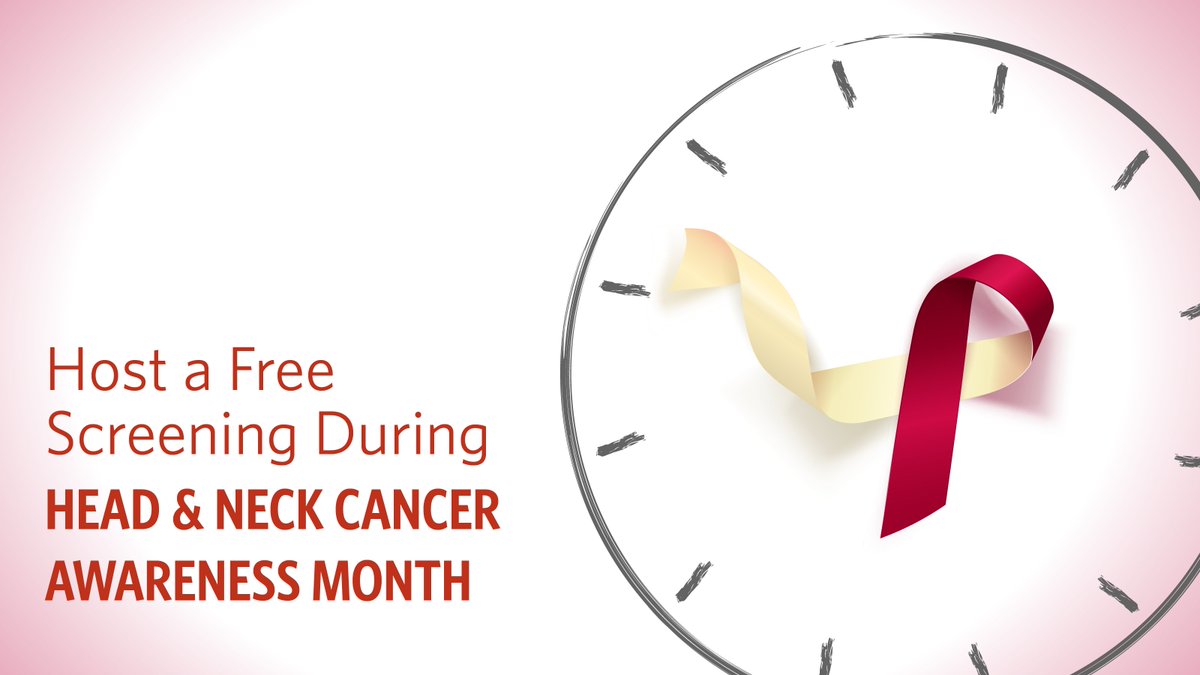 Head & Neck Cancer Awareness Month is the perfect time to offer a free screening! Learn more about hosting a head and neck cancer screening in your community this month. #HeadandNeckCancer #CancerScreening entnet.org/hancam