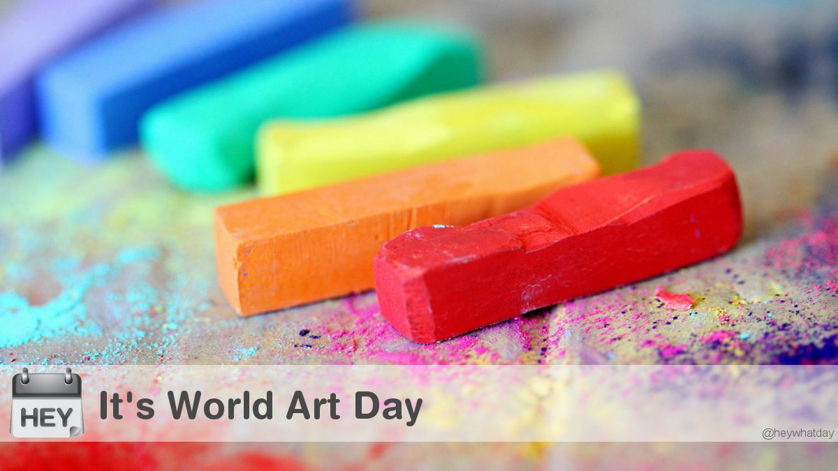 It's World Art Day! 
#WorldArtDay #WorldArtDay2024 #ArtDay