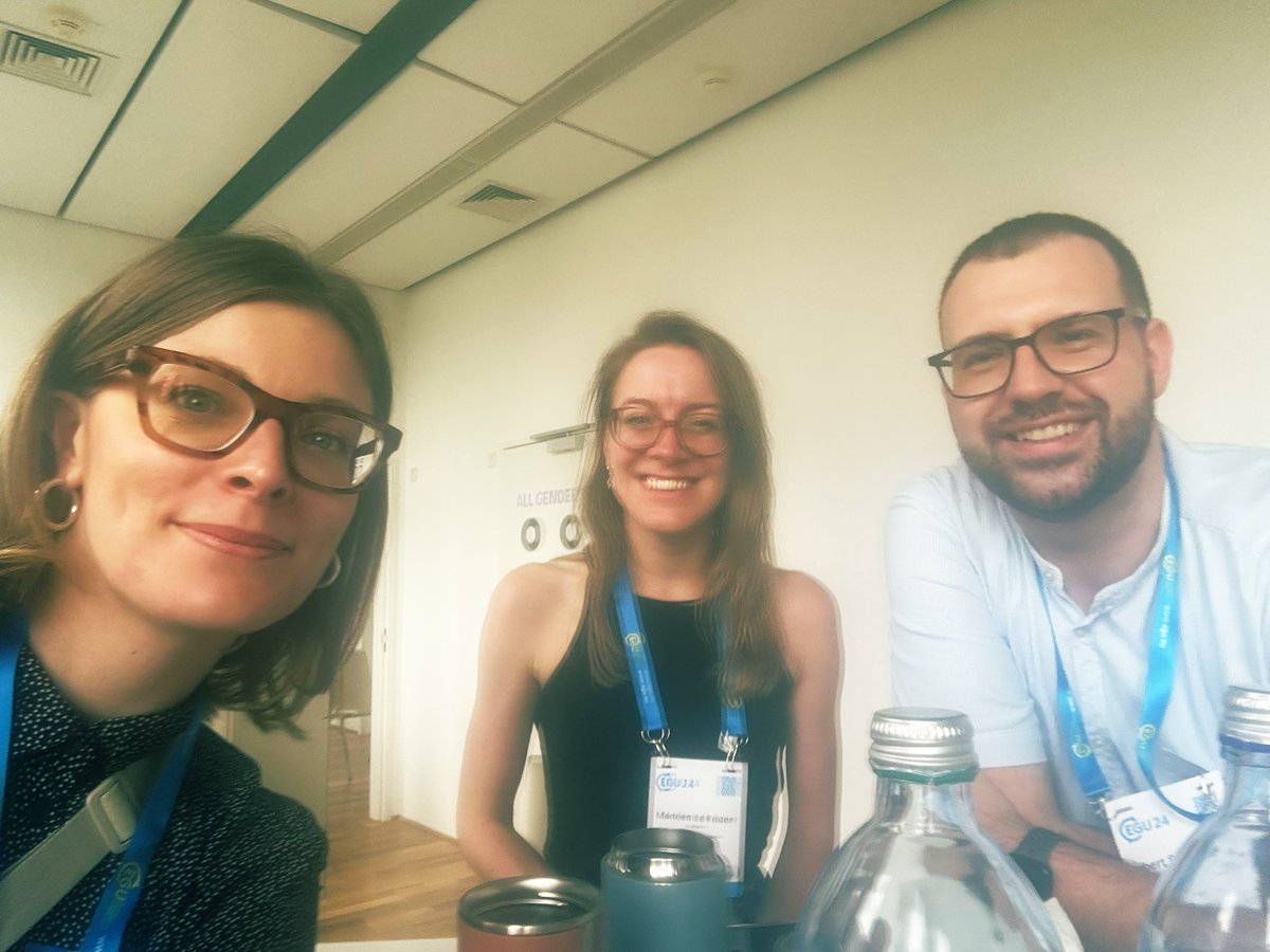 Always a pleasure catching up with brilliant @Marleen_Ruiter and @Silvia_DeAngeli, discussing all the things multi-hazard related. #EGU2024