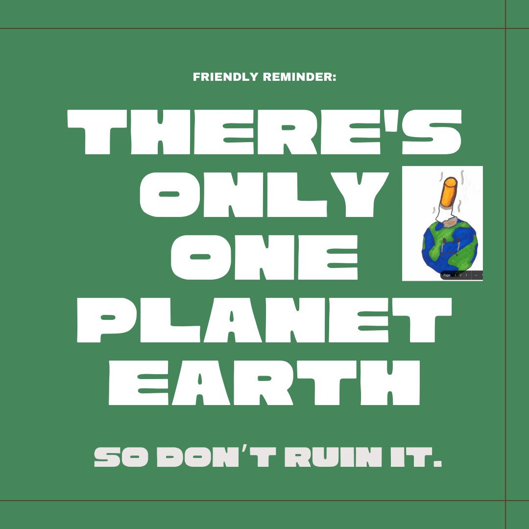 Ashley Oaks GREEN Leaders (@aogreenleaders) on Twitter photo There is only one Earth. Don't ruin it by throwing your garbage and cigarette butts on the ground. Help us keep it clean. #Ldnont <a href="/cityofldnont/">City of London</a> There is only one Earth. Don't ruin it by throwing your garbage and cigarette butts on the ground. Help us keep it clean. #Ldnont <a href="/cityofldnont/">City of London</a>