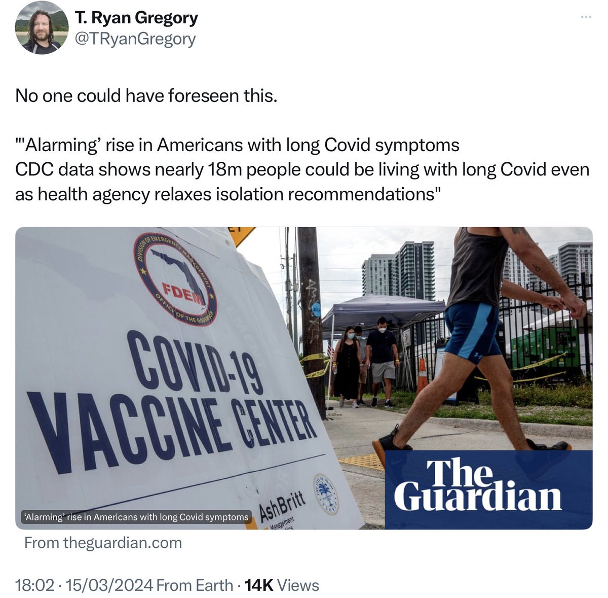 The U.K. Government are hiding long covid. They stopped reporting the numbers of people with long covid in March 2023 when 1.9M were suffering inc. 62,000 children. But we know in the US, for example, the problem is getting worse. Why aren’t politicians calling this out?