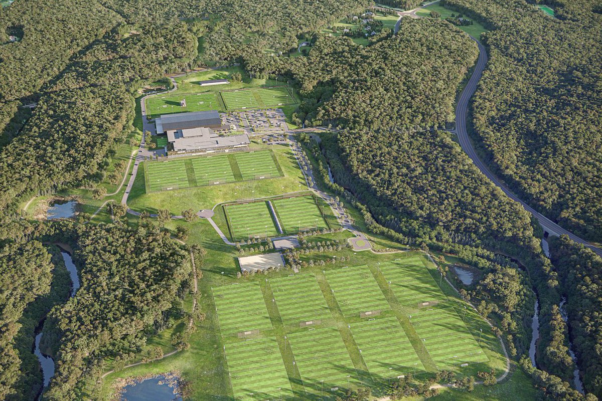 Algunos renders del futuro centro nacional de entrenamiento y HQ de $200m para el #USMNT y el #USWNT (además del resto de equipos juveniles/senior de US Soccer). Su construcción ya comenzó en el condado de Fayette, GA. Incluye ~20 campos de soccer al aire libre y cubiertos. #USSF