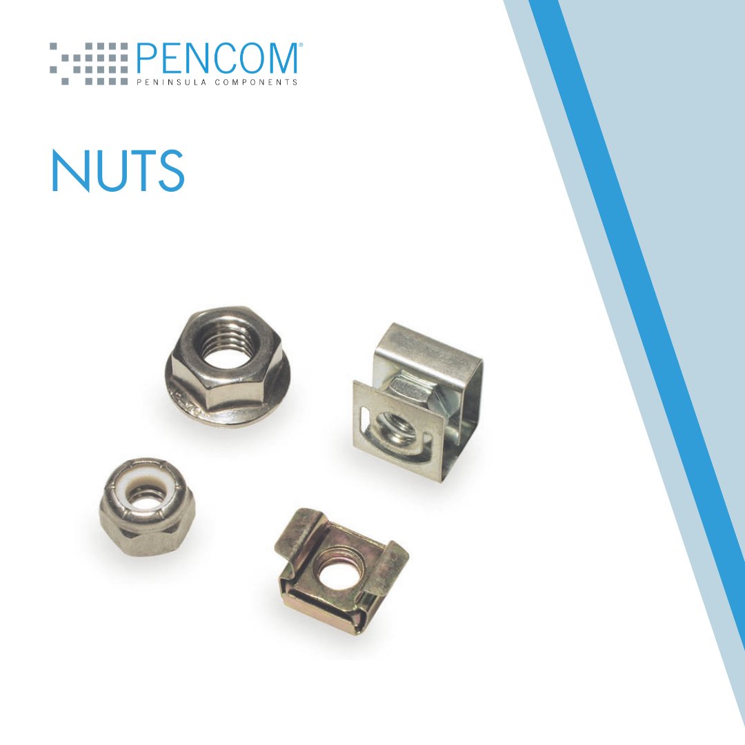🔹PENCOM Products: Nuts🔹 Secure your components with #PENCOM's versatile selection of #nuts. From hex and machine screw nuts to specialized locknuts, our products are designed to meet challenges in any application. 🔗: pencomsf.com/product-catego… #Fasteners #ManufacturingMonday