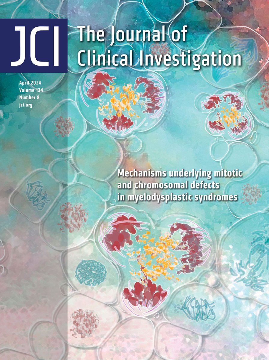 #Cover: Mechanisms underlying mitotic and chromosomal defects in myelodysplastic syndrome: buff.ly/3Ui3fFz #Image: artistic portrayal of ectopic ONECUT3-mediated dysplasia and mitotic defects; Credit: Yingwan Luo and Hongyan Tong #Hematology