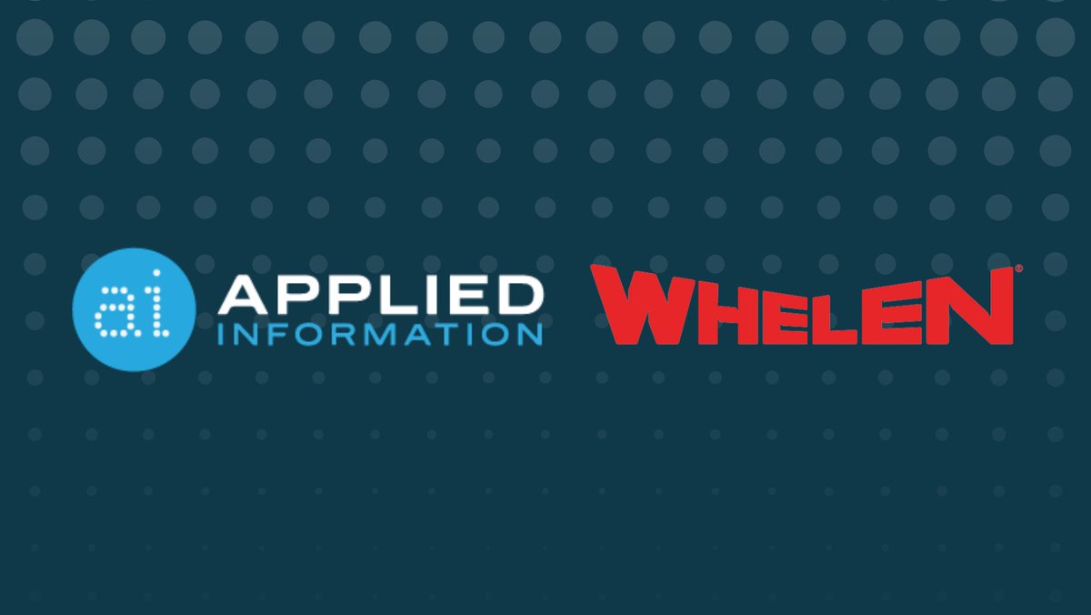 AppInfoInc's tweet photo. Applied Information, Inc., partners with @WhelenEng to Enhance First Responder Safety.

Read the full press release on integration of Glance® with the Whelen Cloud Platform® (WCP®) for more details: https://t.co/WshYl3f7tX https://t.co/IPfgeb7Ec5