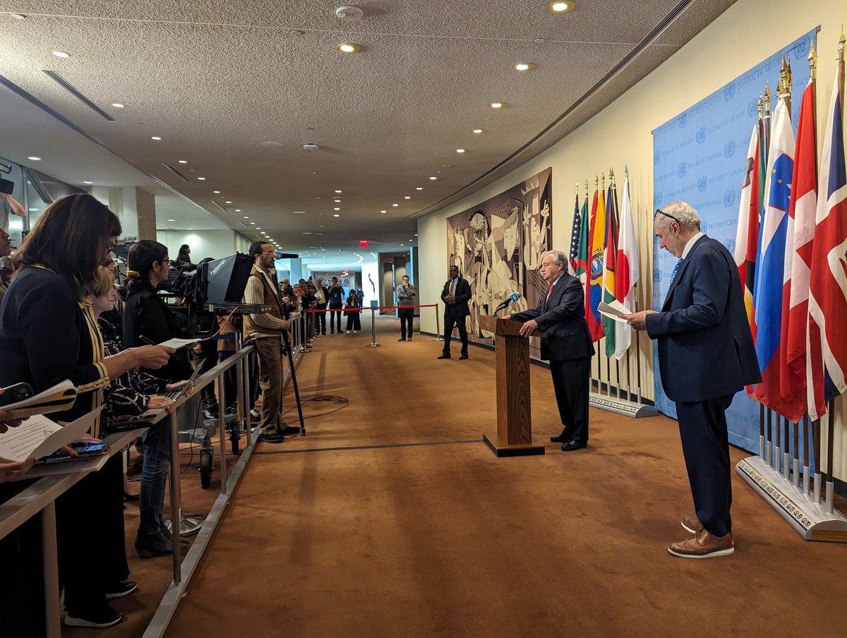 . @antonioguterres tells journalists: the world is forgetting about the people of Sudan. Today marks a heartbreaking milestone — one year since the start of fighting between the Sudanese Armed Forces and the Rapid Support Forces.