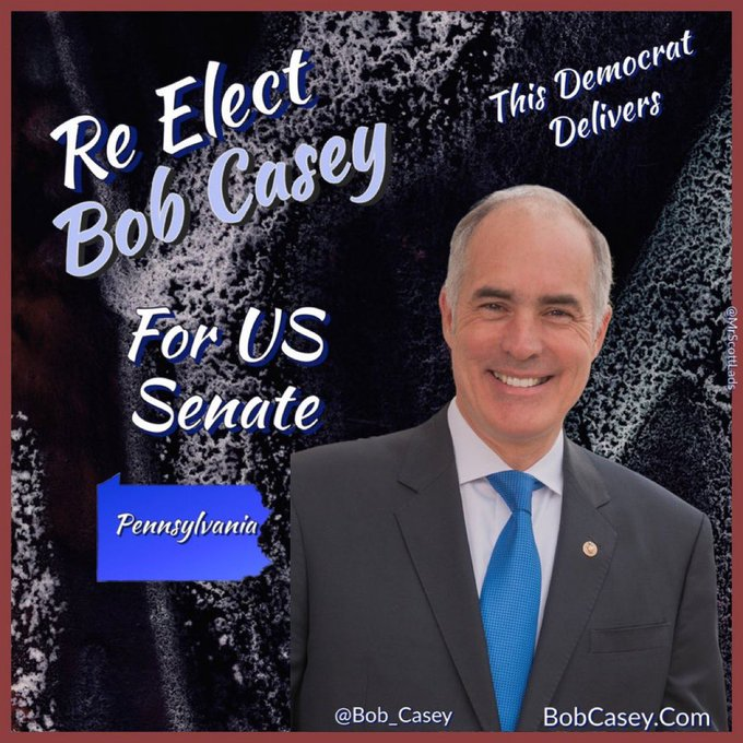 #DemVoice1 #ProudBlue 🧵Pennsylvania - @SenBobCasey continues to be the Senate’s leader on disability rights. He was the prime Senate sponsor of the landmark legislation for individuals with disabilities called the Stephen Beck Jr. 1/4