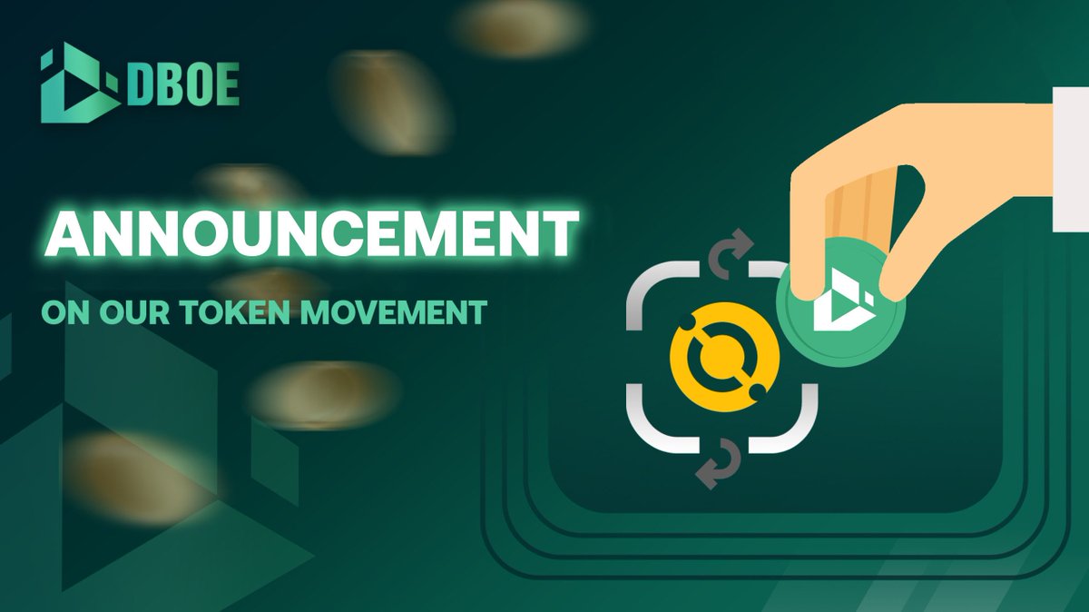 🔒 As our commitment to transparency and accountability, we will be transferring 11.25M DBOE tokens from our SAFE wallet to a wallet held jointly by us and one key partner in the next 12 hours. Stay tuned for further updates! 💎 🔍 More details: shorturl.at/ltvH6