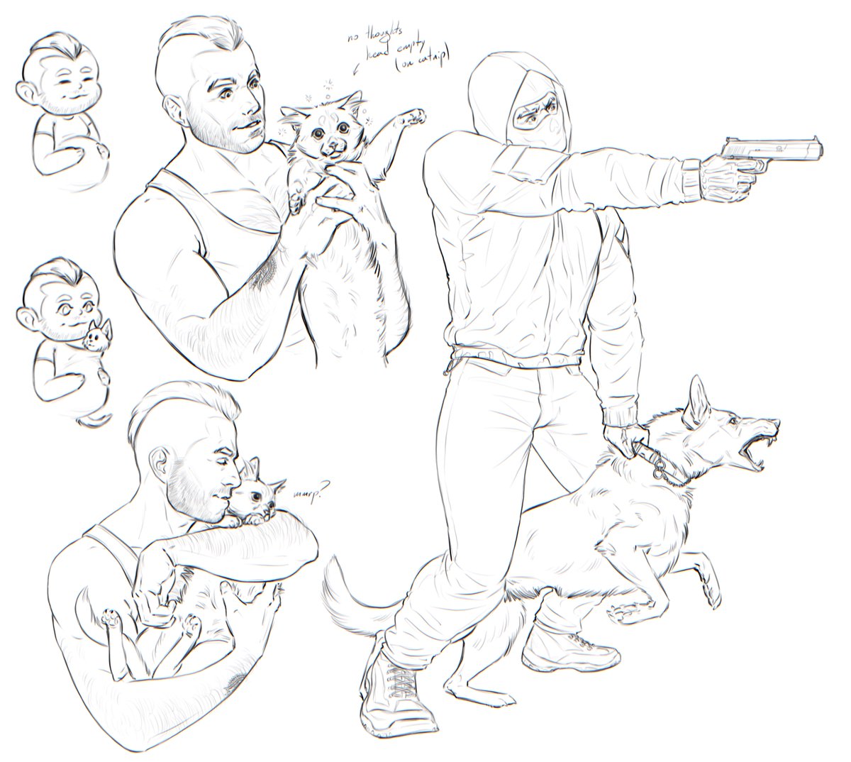 Some doodles done while I was in between deadlines

#MWII #MWIII #CallofDuty #SimonGhostRiley #JohnSoapMacTavish #soapghost #GhostSoap #rileythedog