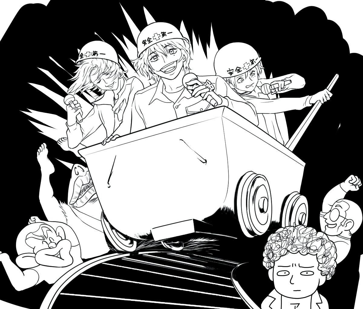 遅くなってすみませんありがとうございました!描いといて何ですがこんなの現実にあり得る訳が無いのでたぶん何かキマってて幻覚でも見たのでしょう(
ダメ、絶対!) 