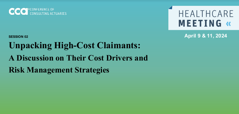 It was a pleasure to speak at the CCA Conference with Kristin Beuscher, Aaron Brunson, and Kathy Samanns. Thank you to everyone who participated! 

#Healthcare #RiskManagement #HighCostClaimants #VirtualPanel