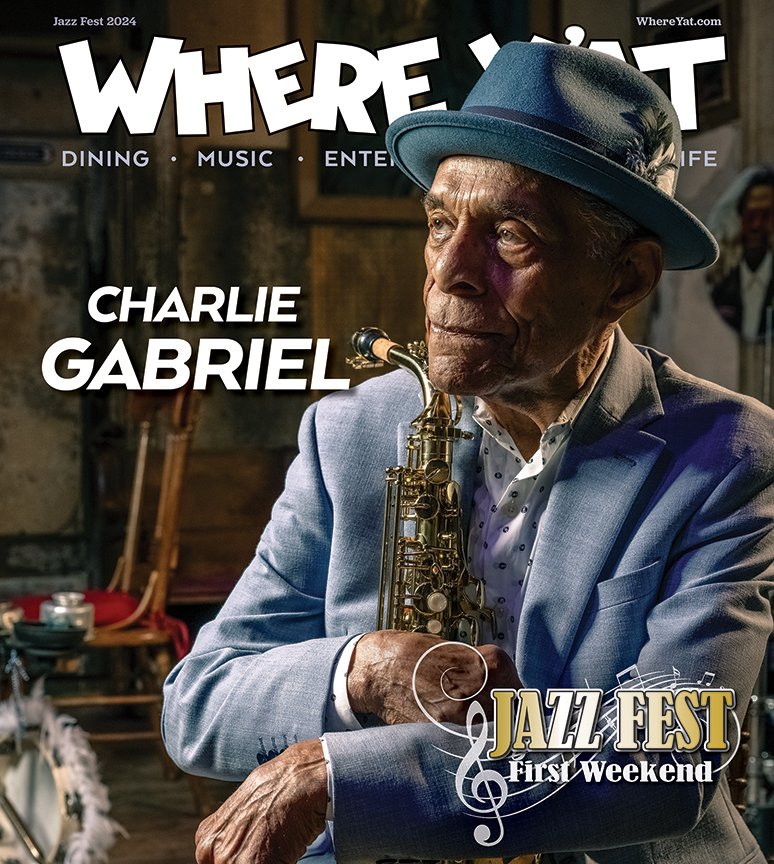whereyatnola's tweet photo. Our Jazz Fest 1st Weekend issue is out on the stands! Do you have your copy? #Jazzfest2024 #WhereYatMagazine #CharlieGabriel 🎶🎷https://t.co/h3vcFE0X1c https://t.co/hXWNO8WvW9