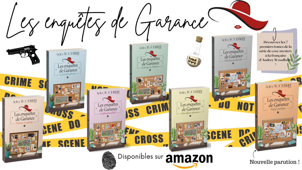 Envie de découvrir une série de #cosymystery française ? 
Tu es au bon endroit !
Les enquêtes de Garance, c'est déjà 7 tomes parus, disponibles en broché, ebook et dans l'abonnement kindle !
amazon.fr/dp/B0BH1NXVGK