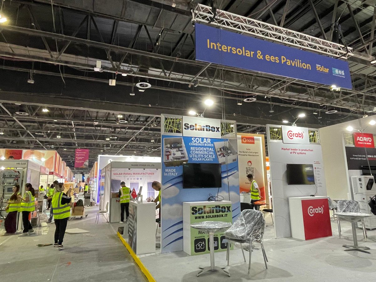 Still a little chaotic at the last Intersolar and ees Middle East set-up day… But tomorrow everything will be ready and waiting for you!
See you tomorrow!

You don’t have your ticket yet?
Register now for free: bit.ly/3IytUqE

#Intersolar #ees #Dubai