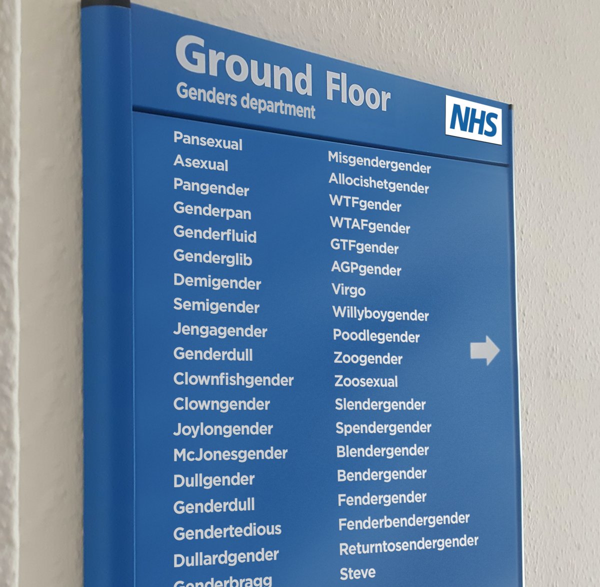 New NHS signage... (Top half)🤨🤔🥱