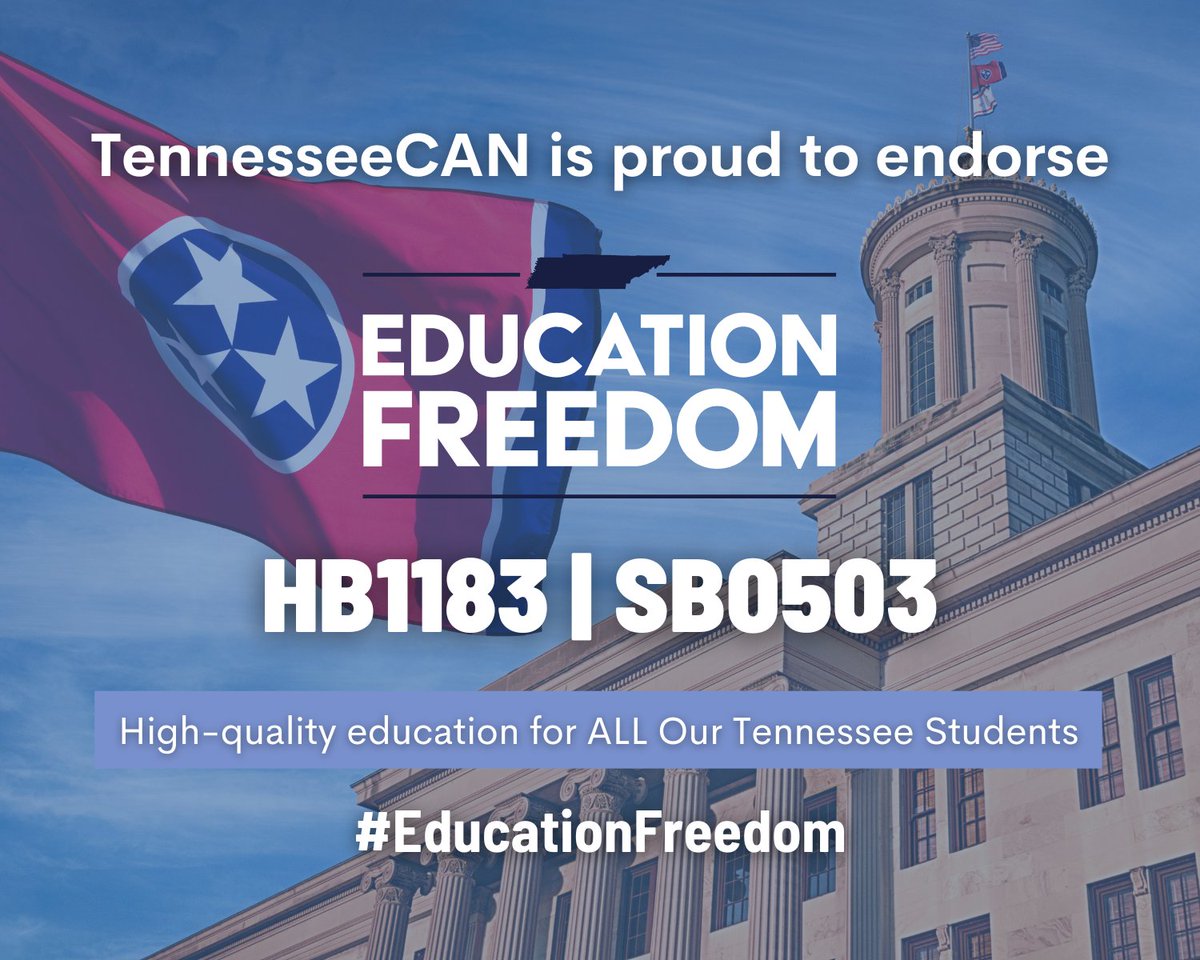Join TennesseeCAN in championing #EducationFreedom for #Tennessee! 🏫 Together, let's empower families with the freedom to choose the best education for their children. Urge lawmakers to support Education Freedom Scholarships! Take action now: p2a.co/03Cdvl5
