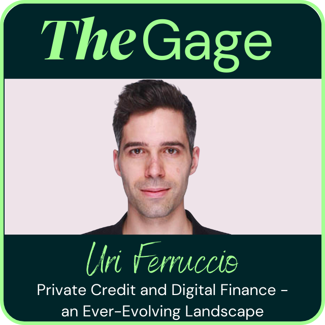 Listen to our newest episode of #TheGage featuring @uriferruccio, CEO of @on_concordia, as he explores the dynamic landscape of #privatecredit and #digitalfinance. Tune in for valuable insights here: greengage.co/podcasts