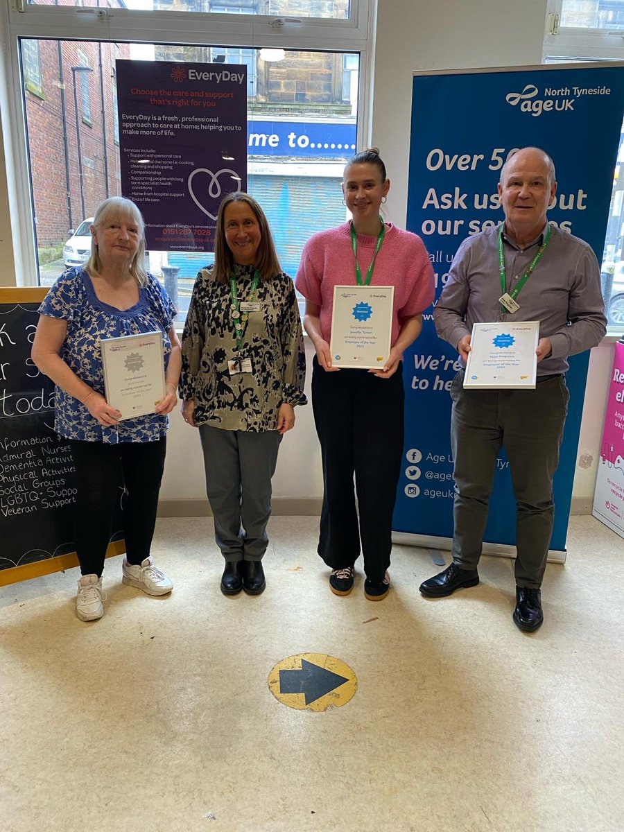 Celebrating our staff and volunteers 🏆 Last week we held our annual Staff and Volunteer of the Year Awards. Where we recognised the outstanding work of our staff and volunteers from 2023 💙 #StaffAwards #Team #NorthTyneside