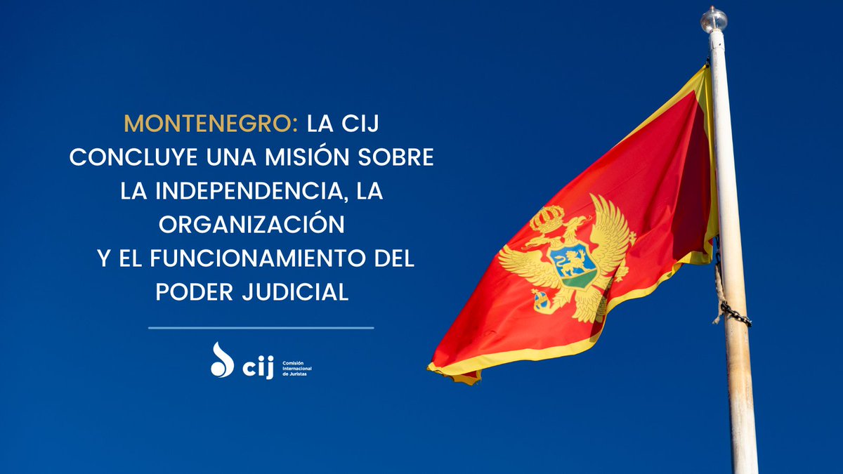 1/3 La @ICJ_org concluyó el 10 de abril de 2024 una misión de investigación sobre la independencia del poder judicial en Montenegro, que está atravesando una importante reforma judicial crucial para el proceso de adhesión a la UE.