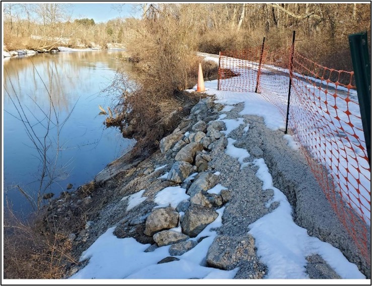 As we wrap up the riverbank stabilization work north of Station Road Bridge along the Towpath, we are preparing for the next site, south of Station Road. We have a wetlands statement of findings open for your review and comment through May 4. ow.ly/Vuk950Rgajx. NPS Photo.