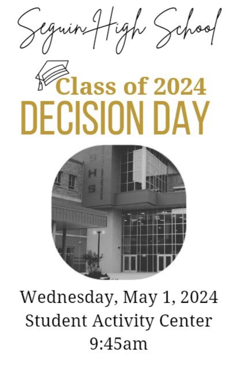 Mark your calendars! Join us as we celebrate our Seniors! #TheFutureIsNow #DecisionDay2024 #MatadorFamily