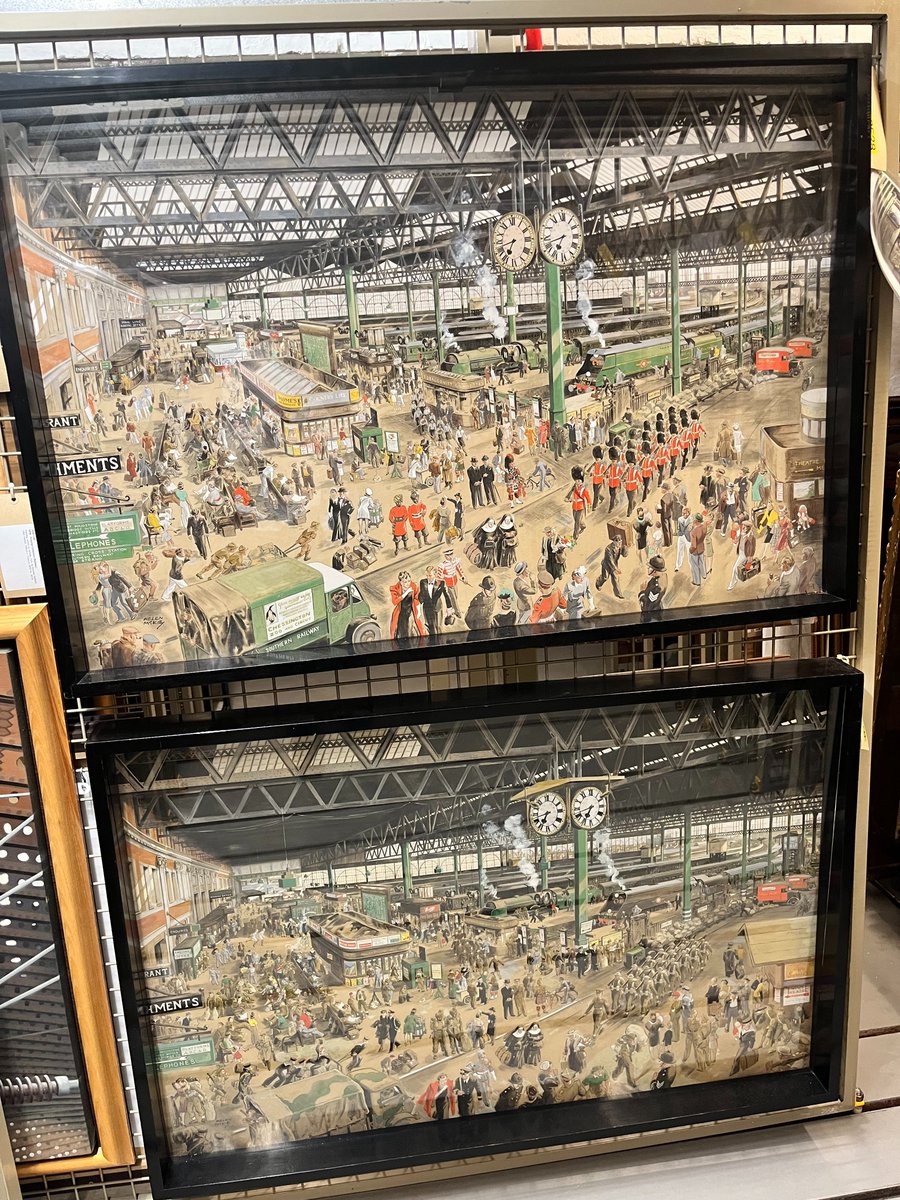 It is #WorldArtDay2024 so enjoy some of the paintings in the art store in Search Engine @RailwayMuseum including works by Terence Cuneo, Spencer Gore, Edward Bawden, David Shepherd and Helen McKie