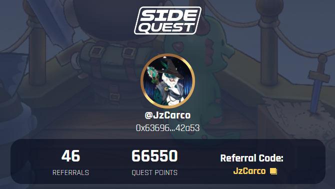 Hi friends, I'll list some simple projects that I spend 5 minutes on every day:

1. Mon Protocol 🎮 <a href="/Pixelmon/">Pixelmon 🔺</a> 

app.monprotocol.ai/questing/missi…

2. Rcade 🎮 <a href="/RcadeNetwork/">RCADE Network</a> 

sidequest.rcade.game/quests

These two projects offer daily simple tasks that can be done.Use "JzCarco" in the referral