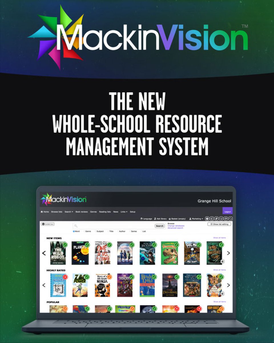 The Future of #Library Management Has Arrived. Introducing Our New LMS: #MackinVision! 🎉 <a href="/SoftlinkEdu/">Softlink Education</a> 

Learn More About MackinVision: buff.ly/3xzTARD 
Book Your Presentation Today: buff.ly/3VYpGAA
Read The Press Release: buff.ly/4cUAqpP