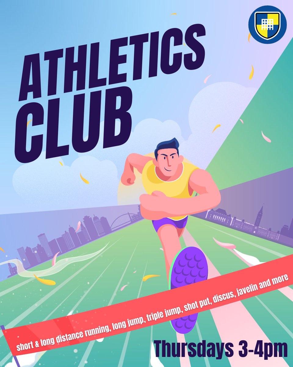 HeanorGateSA's tweet image. Exciting news! Our Athletics Club launches this half term! 🏃‍♂️💨

Whether you&apos;re a seasoned athlete, eager to get moving or want to try something new, there&apos;s a place for you here. This club will run every Thursday 3-4pm! #AthleticsClub #HalfTermFun 🏅🎉 @PeHgsc