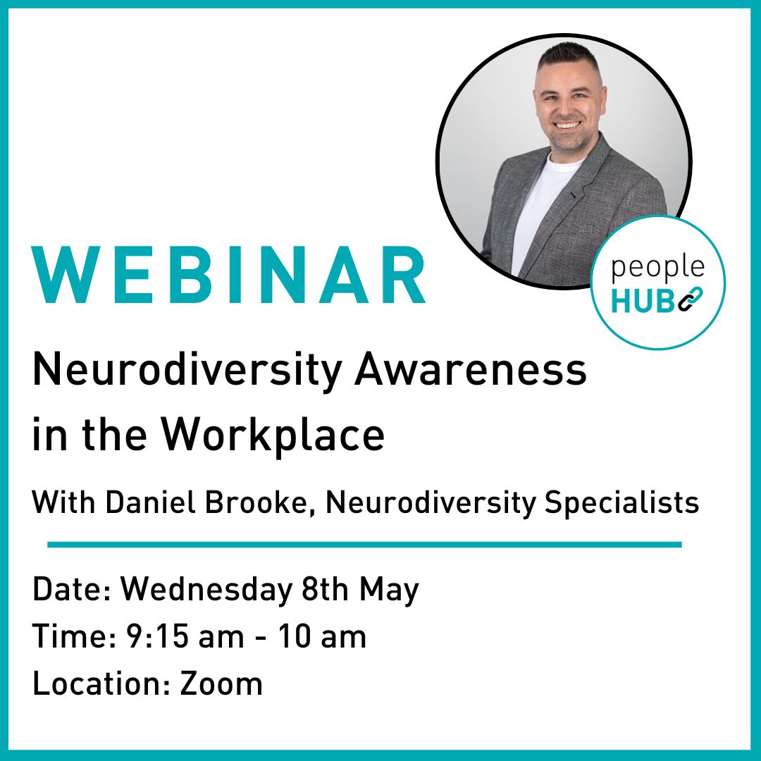 Daniel Brooke, Founder of Neurodiversity Specialists will join peopleHUB's webinar on Wednesday 8th May to discuss the different neurodivergent processing differences and how employers can support their neurodivergent employees.

Register for free ➡️ buff.ly/441yXKb