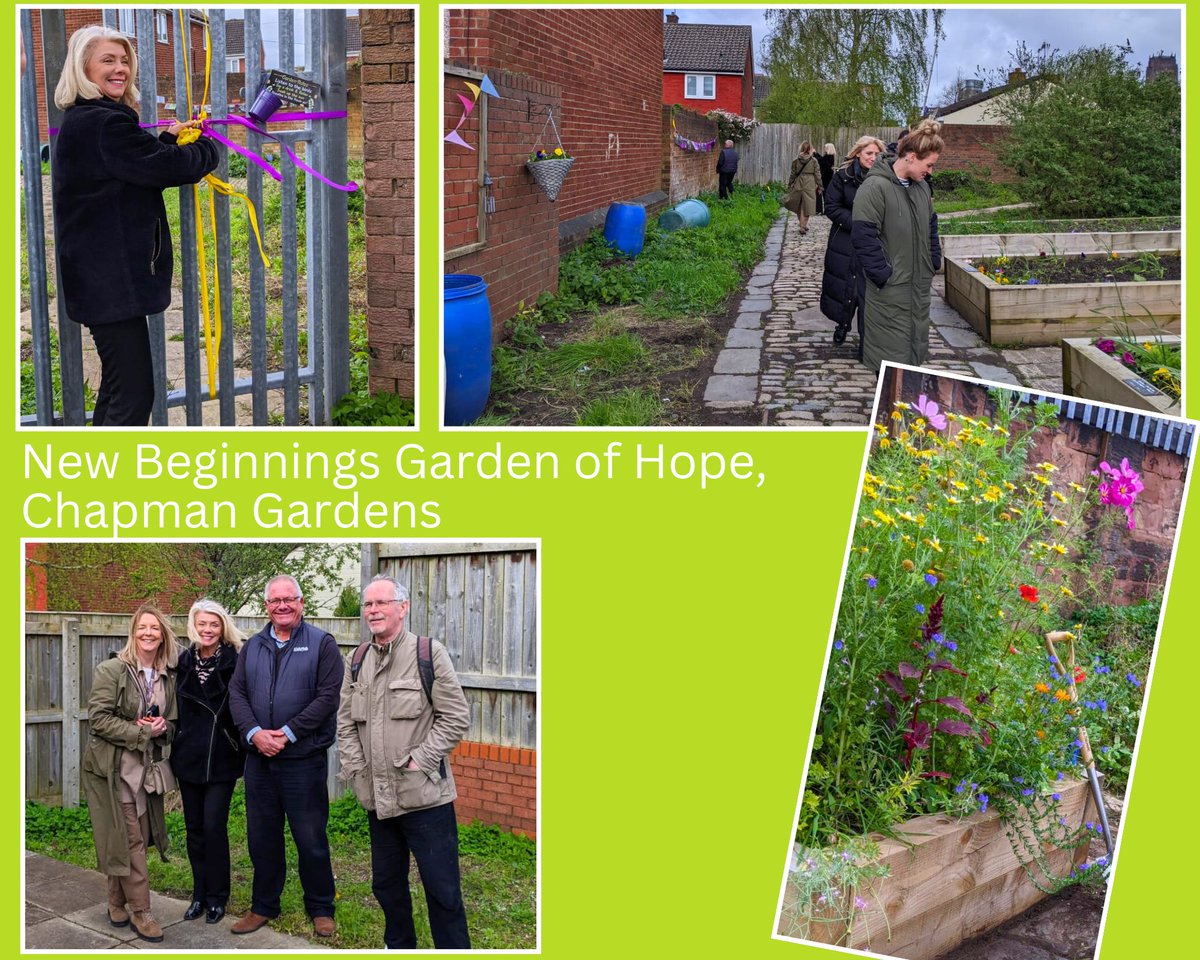 Open Day at New Beginnings Garden of Hope, Chapman Gardens. We worked with @WhitechapelLiv and many others to transform an overgrown space into a sustainable place to boost mental & physical wellbeing. Lovely to see so well used. Huge thanks to all involved. #communitygarden🌱🌿