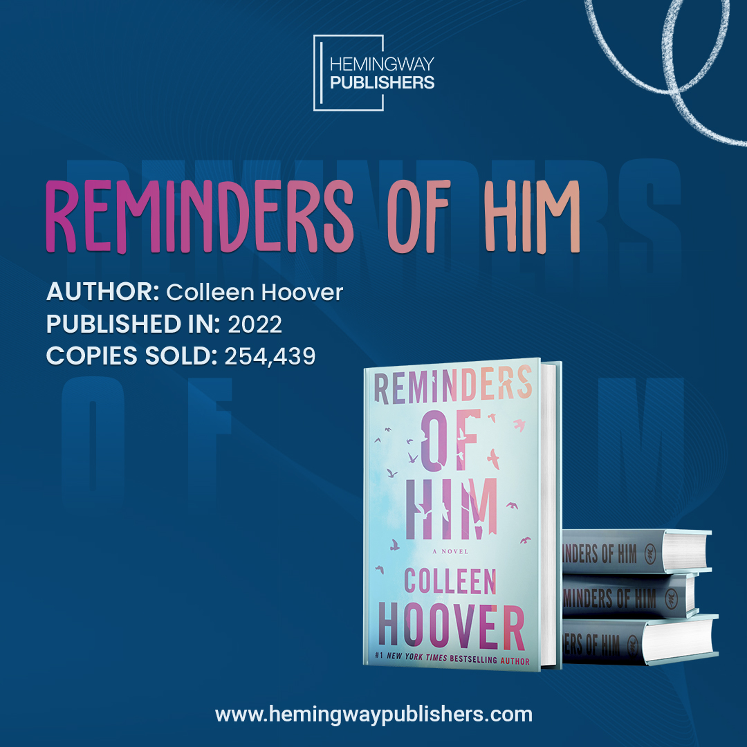 The Book “Reminders of Him” is the best-selling book by Colleen Hoover.

#hemingwaypublishers #bestsellingauthor #famousauthor #bestsellingbook #bestsellingauthor #famousauthor #newyorktimesbestseller #bestsellingbooks #ghostwriting #ebookwriting