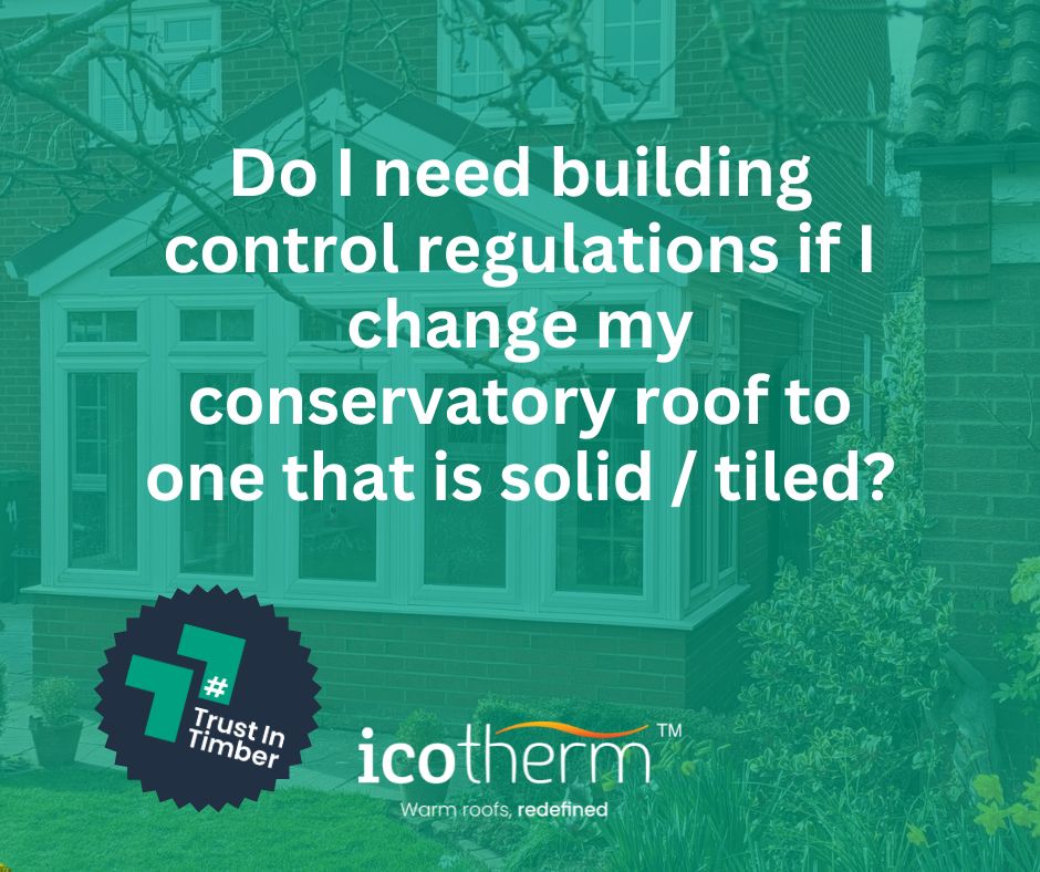 At Icotherm, we understand the importance of adhering to building control regulations when changing your conservatory roof. 

Leave it to us to make sure everything is done right. #buildingregulations #conservatoryroof #Icotherm 💪🏡