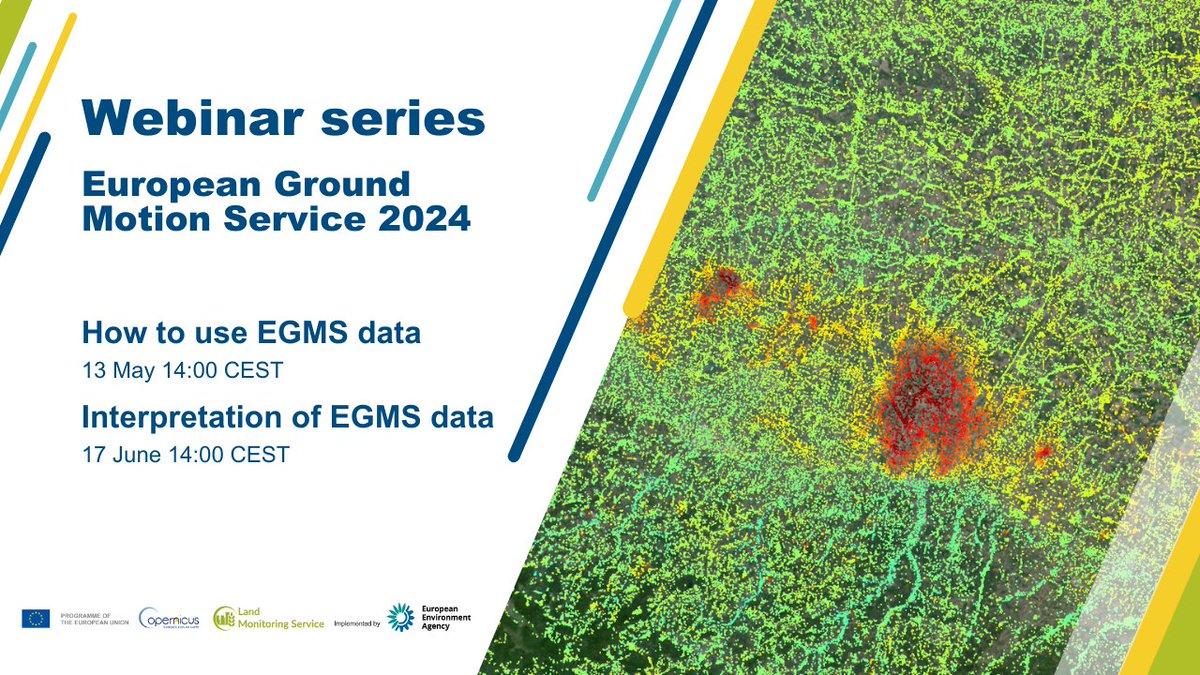 📢 New webinar series on the #EGMS! Learn the essentials of #EGMS and explore its diverse applications: 🪵 Exploitation of natural resources 🌋 Geological hazards 🌇 Urban infrastructure 🌍 Climate adaptation Join us!👇 clmswebinarseries.eu/EGMS2024_Webin…