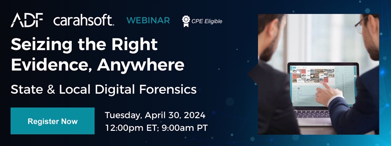 Seizing the Right Evidence, Anywhere - hubs.ly/Q02sShZf0🔍 

Join ADF and Carahsoft for our upcoming webinar!

Register now and stay ahead of the game! #digitalforensics #webinar #evidence #technology #training #digitalforensics #mobileforensics #computerforensics