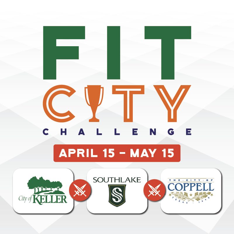 cityofkellertx's tweet photo. The third annual Fit City Challenge starts TODAY. Let's go, #TeamKeller!
This year's competition is between the cities of Keller, Southlake, and, for the first time, the City of Coppell. https://t.co/mj5nfFurxC