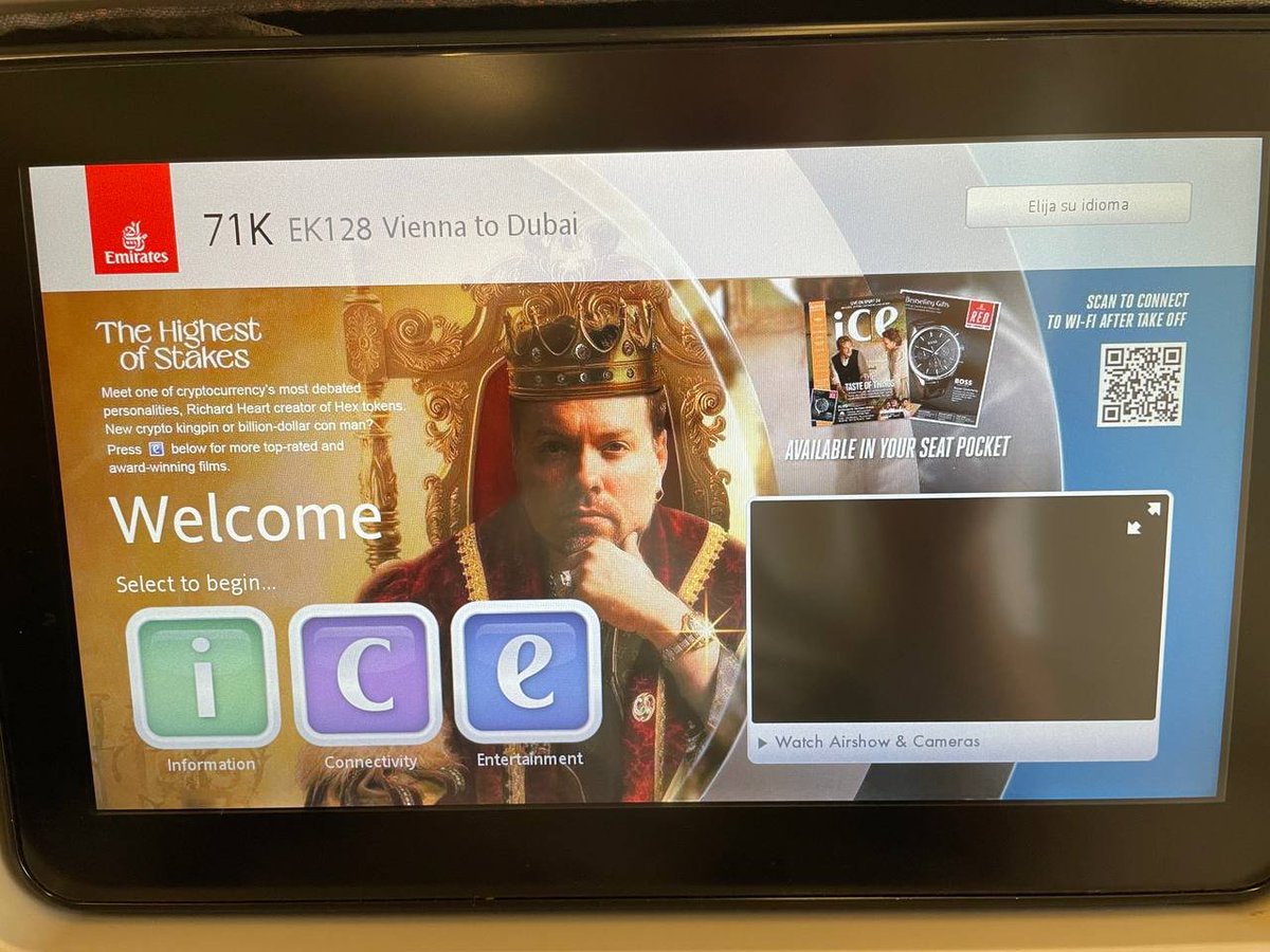 koco369's tweet photo. Friend of mine is sitting on a plane to Dubai as of writing and reporting that this is on every screen: @RichardHeartWin @THoSdocumentary We're gonna win #Hexicans #Pulsicans @yourfriendSOMMI https://t.co/jddhoX1ZAP