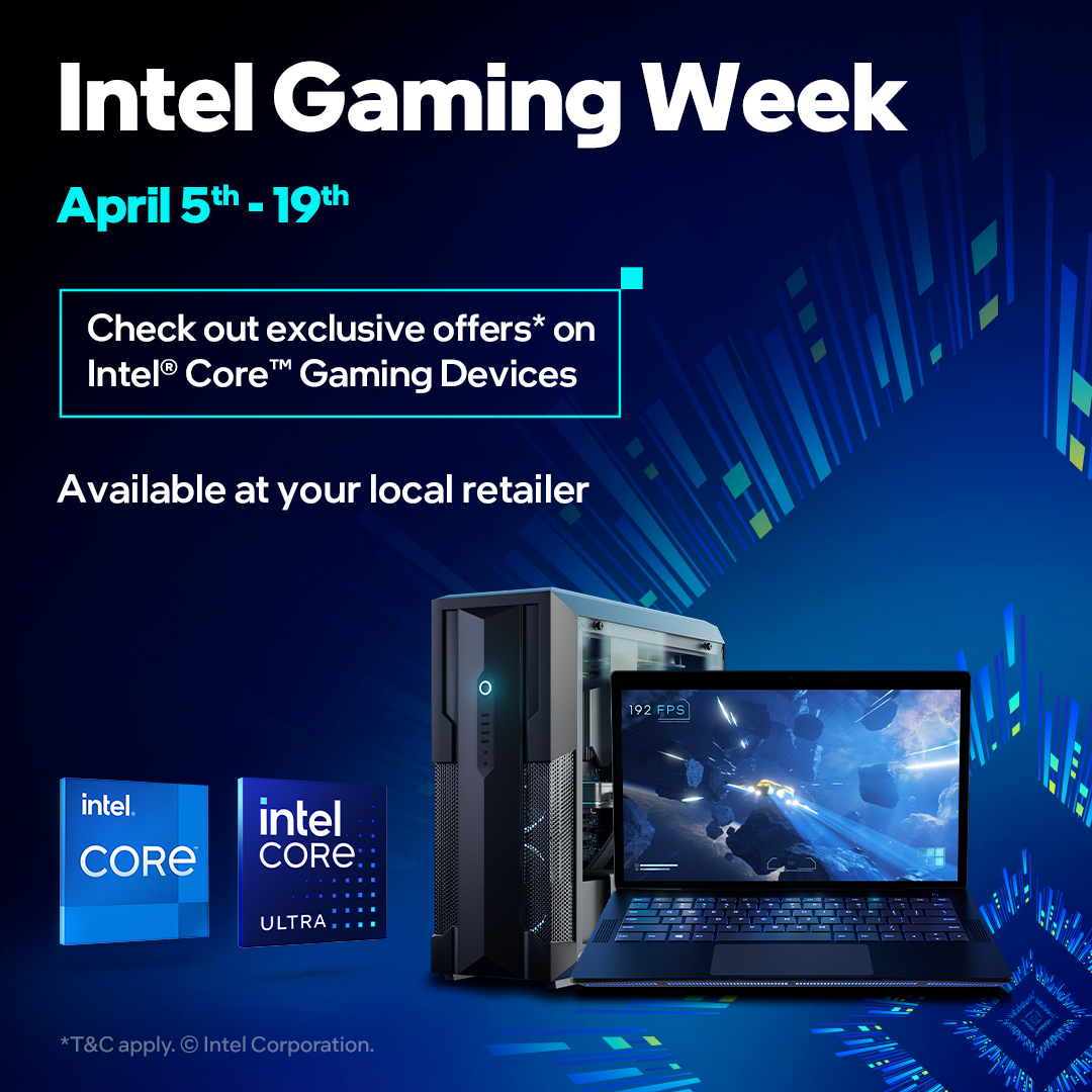 missharvey's tweet photo. Intel Gaming Week ends THIS FRIDAY! 🤯
You have a few days to enjoy the sale on Intel 14th Gen gaming devices at your local retailer.
Also, Intel invites you to donate to Create4SickKids that helps in the era of Precision Child Health.💜
#IntelGamingWeek #AD @intelcanada https://t.co/1WJYZnjI8J