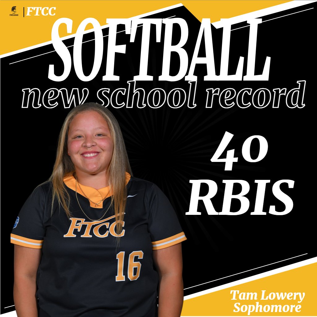 🚨NEW SCHOOL RECORD🚨 After having 3 RBIs this past weekend, Tam Lowery broke the previous record set just a week ago for RBIs!🥎 The softball players are close and battling for a lot of school records this season!