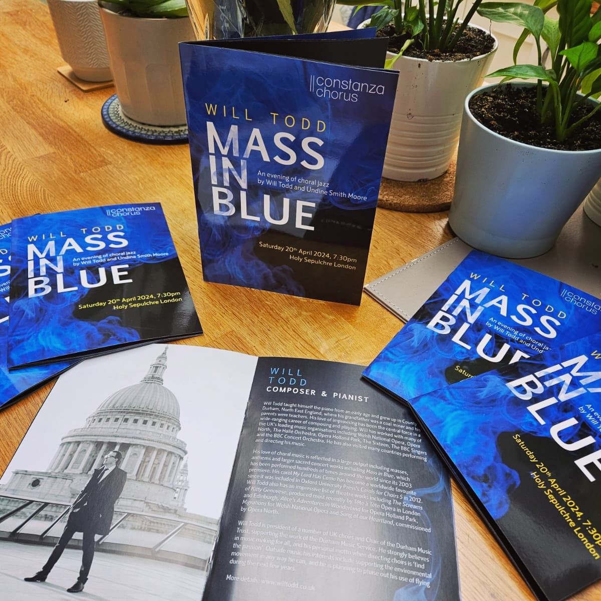 🤩 Our programmes have arrived! 🤩 We are very excited that our evening of choral jazz with the wonderful @Will_Todd_Music is THIS SATURDAY! We are down to our last handful of tickets, so if you would like to join us, please book now from Eventbrite to avoid disappointment.