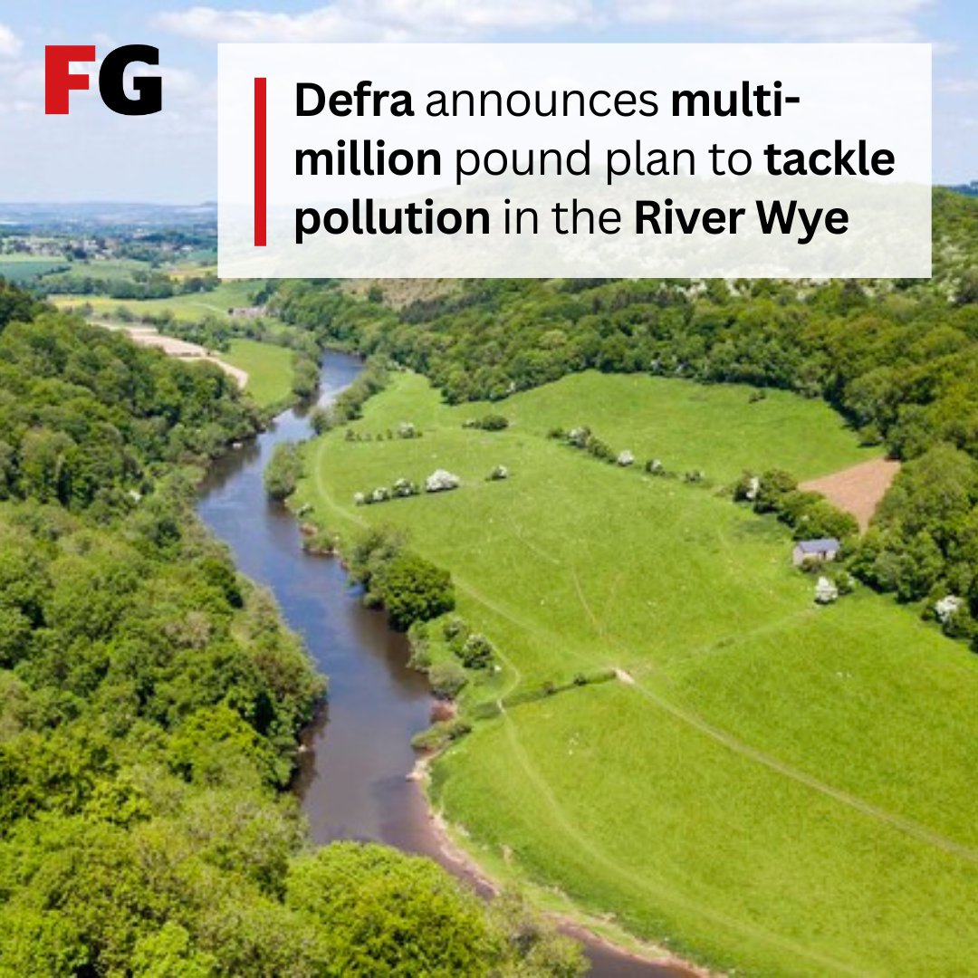 💧@DefraGovUK has announced a 'River Wye Action Plan' to tackle pollution of the river and protect it for 'future generations'. It includes the appointment of a new 'River Champion' and taskforce.
Read more 
farmersguardian.com/news/4196847/d…
#pollution #RiverWye @SteveBarclay @Mark_Spencer