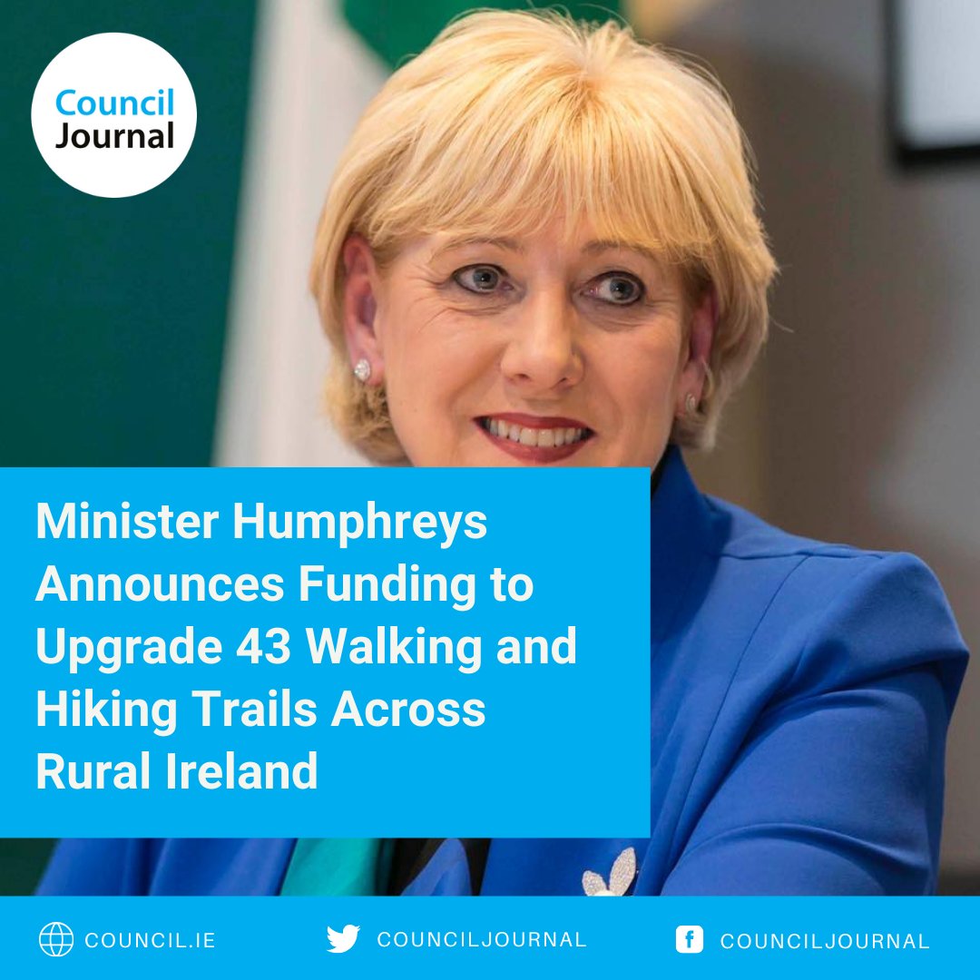 Minister Humphreys Announces Funding to Upgrade 43 Walking and Hiking Trails Across Rural Ireland Read more: council.ie/minister-humph… #CommunityInvestment #Hiking #Walkingtrails #Nature