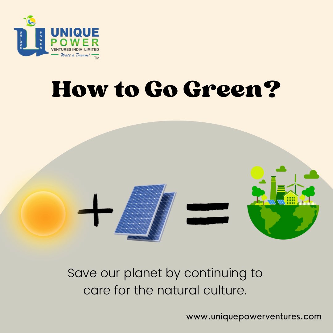 Embrace eco-friendly habits and nurture our planet's natural beauty. Together, let's cultivate a greener future for all. #GoGreen #SustainableLiving #NatureCare #EarthLove #GreenFuture #SolarPanels #UPVIL