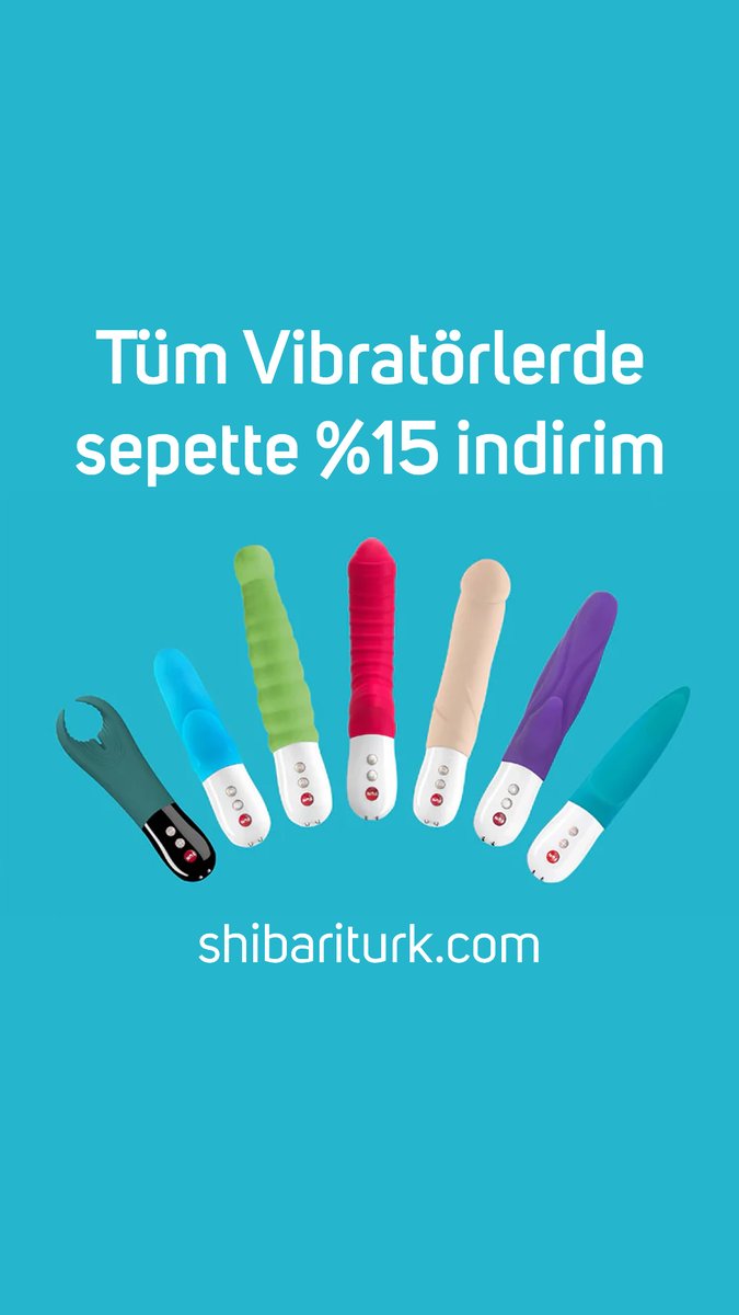 Tüm vibratörlerde sepette %15 indirim. *Kampanya stoklarımızla sınırlıdır shibariturk.com/product-catego…